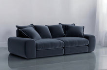 Load image into Gallery viewer, Monari Modular Sofa in Midnight Blue Velvet
