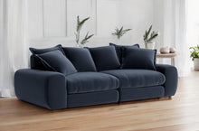 Load image into Gallery viewer, Monari Modular Sofa in Midnight Blue Velvet