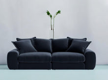 Load image into Gallery viewer, Monari Modular Sofa in Midnight Blue Velvet