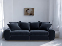 Load image into Gallery viewer, Monari Modular Sofa in Midnight Blue Velvet