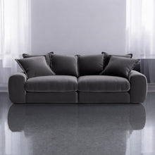Load image into Gallery viewer, Monari Modular Sofa in Granite Grey Velvet