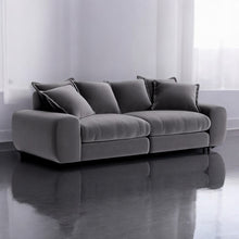 Load image into Gallery viewer, Monari Modular Sofa in Granite Grey Velvet