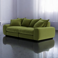 Load image into Gallery viewer, Monari Modular Sofa in Fern Green Velvet