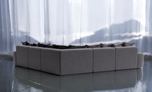 Load image into Gallery viewer, Monari Modular Large Corner Sofa in Granite Grey Velvet
