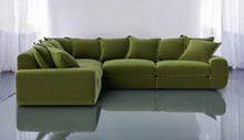 Load image into Gallery viewer, Monari Modular Large Corner Sofa in Fern Green Velvet