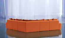 Load image into Gallery viewer, Monari Modular Large Corner Sofa in Brunt Orange Velvet