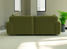 Load image into Gallery viewer, Loft Two Seater Sofa in Fern Green Velvet