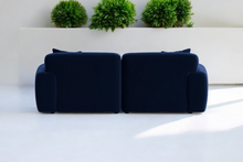 Load image into Gallery viewer, Loft Two Seater Sofa in Navy Blue Velvet