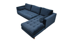 Load image into Gallery viewer, Scott 4 Seater RHF Chaise End Corner Sofa, Navy Cotton Velvet FREE π DELIVERY