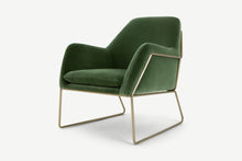 Load image into Gallery viewer, Frame Accent Armchair, Grass Cotton Velvet FREE π SHIPPING