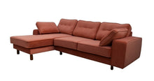 Load image into Gallery viewer, BIG💥SALE Tobias LHF Corner Sofa in Orange Velvet RRP £1399 -35% OFF💥NOW £899