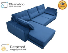 Load image into Gallery viewer, BIG💥SALE Tobias LHF Corner Sofa Navy Blue Velvet RRP £1399 -35% OFF💥NOW £899