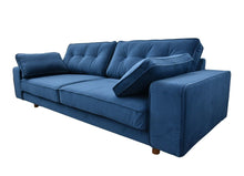 Load image into Gallery viewer, BIG💥SALE Tobias Three Seater Sofa Navy Blue Velvet RRP £999 -40% OFF💥NOW £599