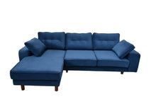 Load image into Gallery viewer, BIG💥SALE Tobias LHF Corner Sofa Navy Blue Velvet RRP £1399 -35% OFF💥NOW £899
