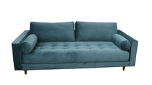 Load image into Gallery viewer, BIG💥SALE SCOTT Three Seater Sofa in Petrol Velvet RRP £799 -25% OFF💥NOW £599