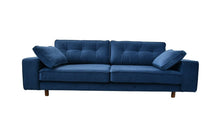 Load image into Gallery viewer, BIG💥SALE Tobias Three Seater Sofa Navy Blue Velvet RRP £999 -40% OFF💥NOW £599