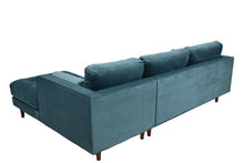 Load image into Gallery viewer, BIG💥SALE SCOTT RHF Corner Sofa Petrol Blue Velvet RRP £1199 -33% OFF💥 NOW £799