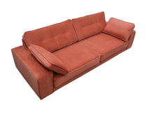 Load image into Gallery viewer, BIG💥SALE Tobias Three Seater Sofa in Orange Velvet RRP £999 -40% OFF💥NOW £599