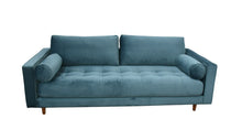 Load image into Gallery viewer, BIG💥SALE SCOTT Three Seater Sofa in Petrol Velvet RRP £799 -25% OFF💥NOW £599