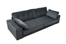 Load image into Gallery viewer, BIG💥SALE Tobias Three Seater Sofa Dark Grey Velvet RRP £999 -40% OFF💥NOW £599