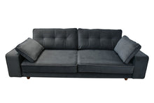 Load image into Gallery viewer, BIG💥SALE Tobias Three Seater Sofa Dark Grey Velvet RRP £999 -40% OFF💥NOW £599