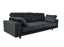 Load image into Gallery viewer, BIG💥SALE Tobias Three Seater Sofa Dark Grey Velvet RRP £999 -40% OFF💥NOW £599