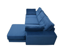 Load image into Gallery viewer, BIG💥SALE Tobias RHF Corner Sofa Navy Blue Velvet RRP £1399 -35% OFF💥NOW £899