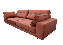Load image into Gallery viewer, BIG💥SALE Tobias Three Seater Sofa in Orange Velvet RRP £999 -40% OFF💥NOW £599