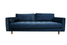 Load image into Gallery viewer, BIG💥SALE SCOTT Three Seater Sofa in Navy Velvet RRP £799 -25% OFF💥NOW £599
