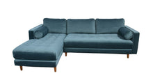Load image into Gallery viewer, BIG💥SALE SCOTT LHF Corner Sofa Petrol Blue Velvet RRP £1199 -33% OFF💥 NOW £799