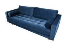 Load image into Gallery viewer, BIG💥SALE SCOTT Three Seater Sofa in Navy Velvet RRP £799 -25% OFF💥NOW £599