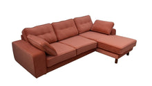 Load image into Gallery viewer, BIG💥SALE Tobias RHF Corner Sofa in Orange Velvet RRP £1399 -35% OFF💥NOW £899