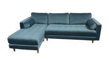 Load image into Gallery viewer, BIG💥SALE SCOTT LHF Corner Sofa Petrol Blue Velvet RRP £1199 -33% OFF💥 NOW £799