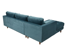 Load image into Gallery viewer, BIG💥SALE SCOTT LHF Corner Sofa Petrol Blue Velvet RRP £1199 -33% OFF💥 NOW £799
