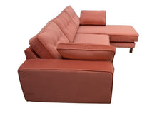 Load image into Gallery viewer, BIG💥SALE Tobias RHF Corner Sofa in Orange Velvet RRP £1399 -35% OFF💥NOW £899