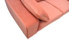 Load image into Gallery viewer, BIG💥SALE Tobias RHF Corner Sofa in Orange Velvet RRP £1399 -35% OFF💥NOW £899