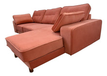 Load image into Gallery viewer, BIG💥SALE Tobias RHF Corner Sofa in Orange Velvet RRP £1399 -35% OFF💥NOW £899
