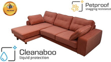 Load image into Gallery viewer, BIG💥SALE Tobias LHF Corner Sofa in Orange Velvet RRP £1399 -35% OFF💥NOW £899