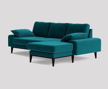 Load image into Gallery viewer, SWOON Tulum RHF Corner Sofa Easy Velvet Kingfisher