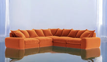Load image into Gallery viewer, Monari Modular Large Corner Sofa in Brunt Orange Velvet
