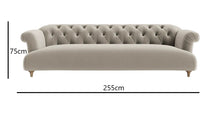 Load image into Gallery viewer, Puffy Chesterfield Grand Sofa in Fern Green Velvet
