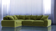 Load image into Gallery viewer, Monari Modular LHF Corner Sofa in Fern Green Velvet
