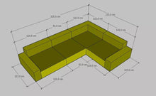 Load image into Gallery viewer, Monari Modular RHF Corner Sofa in Fern Green Velvet
