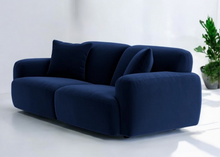 Load image into Gallery viewer, Loft Two Seater Sofa in Navy Blue Velvet
