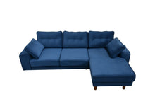 Load image into Gallery viewer, BIG💥SALE Tobias RHF Corner Sofa Navy Blue Velvet RRP £1399 -35% OFF💥NOW £899
