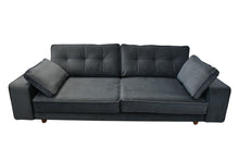 Load image into Gallery viewer, BIG💥SALE Tobias Three Seater Sofa Dark Grey Velvet RRP £999 -40% OFF💥NOW £599
