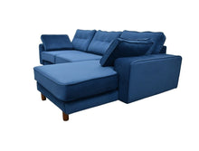 Load image into Gallery viewer, BIG💥SALE Tobias RHF Corner Sofa Navy Blue Velvet RRP £1399 -35% OFF💥NOW £899
